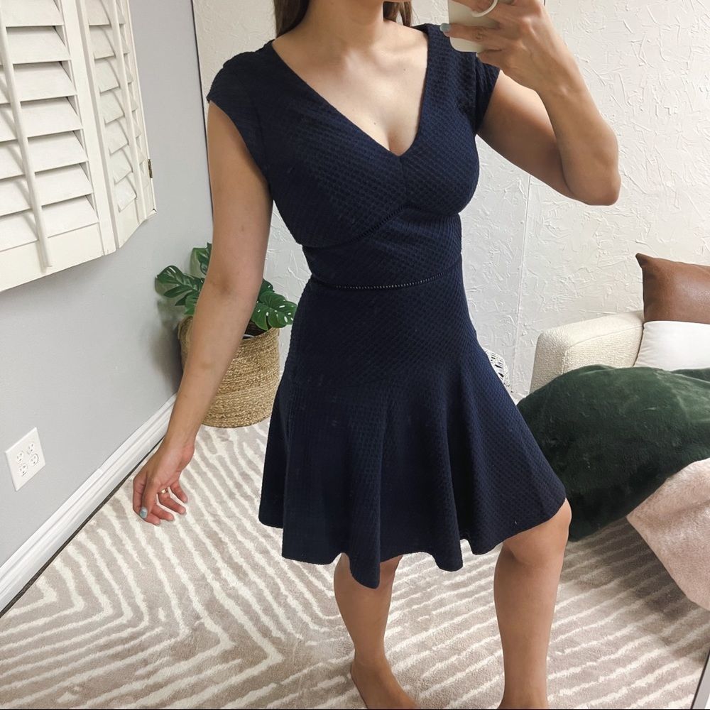 Rebecca Taylor Dress Flare Blue